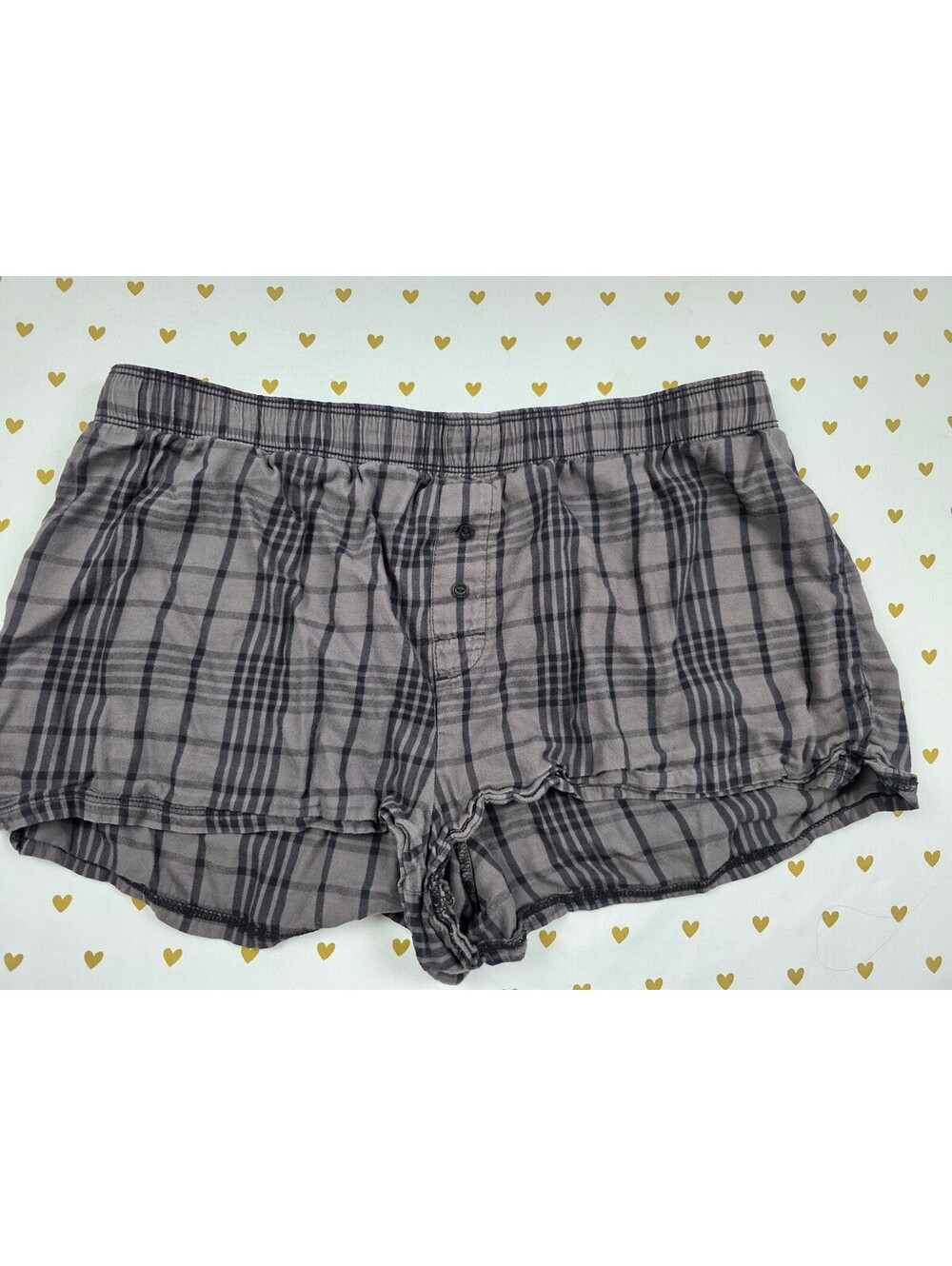 Victorias Secret PINK Plaid Medium Sleep Shorts Boxers Pajama Bottoms